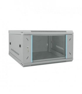 vidaXL Network Cabinet with Storage Grey 53 x 60 x 30 cm Steel — Size: 530 x 600 x 300 mm