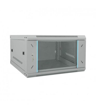 vidaXL Network Cabinet with Storage Grey 53 x 60 x 30 cm Steel — Size: 530 x 600 x 300 mm
