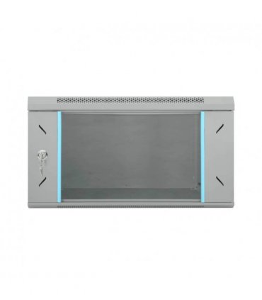 vidaXL Network Cabinet with Storage Grey 53 x 60 x 30 cm Steel — Size: 530 x 600 x 300 mm