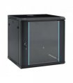 vidaXL 12U Wall Mounted Network Cabinet 19 IP20 600x600x640 mm — Colour: black, Size: 600 x 600 x 640 mm