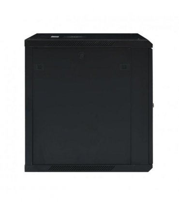 vidaXL 12U Wall Mounted Network Cabinet 19 IP20 600x600x640 mm — Colour: black, Size: 600 x 600 x 640 mm