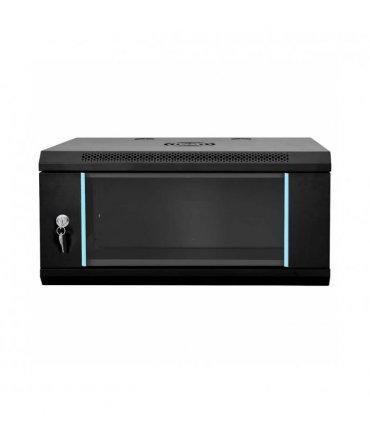 vidaXL Network Cabinet with Storage Black 60 x 35 x 28 cm Steel — Size: 600 x 350 x 280 mm