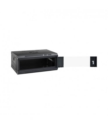vidaXL Network Cabinet with Storage Black 53 x 45 x 21 cm Steel — Size: 530 x 450 x 210 mm