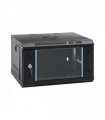 vidaXL 6U Wall Mounted Network Cabinet 19" IP20 53x40x30 cm — Colour: black, Size: 530 x 400 x 300 mm