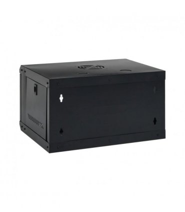 vidaXL 6U Wall Mounted Network Cabinet 19" IP20 53x40x30 cm — Colour: black, Size: 530 x 400 x 300 mm