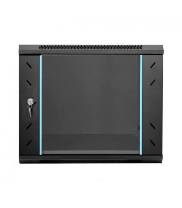 vidaXL Network Cabinet with Storage Black 60 x 60 x 50 cm Steel — Size: 600 x 600 x 500 mm