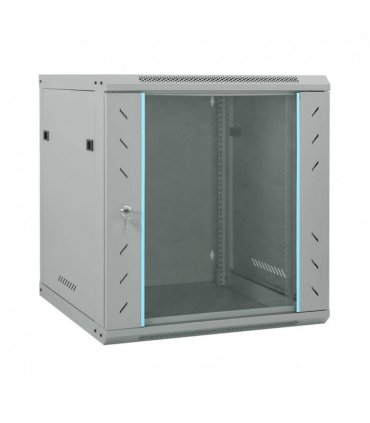 vidaXL Network Cabinet with Storage Grey 60 x 45 x 65 cm Steel — Size: 600 x 450 x 650 mm