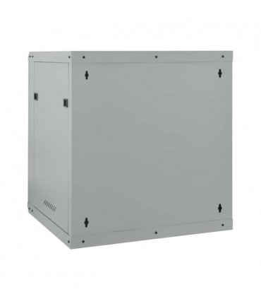 vidaXL Network Cabinet with Storage Grey 60 x 45 x 65 cm Steel — Size: 600 x 450 x 650 mm