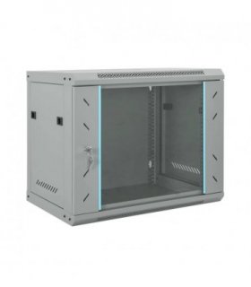 vidaXL Network Cabinet with Storage Grey 60 x 45 x 50 cm Steel — Size: 600 x 450 x 500 mm