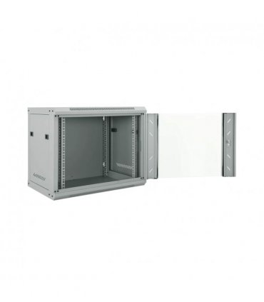 vidaXL Network Cabinet with Storage Grey 60 x 45 x 50 cm Steel — Size: 600 x 450 x 500 mm