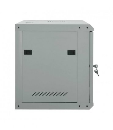 vidaXL Network Cabinet with Storage Grey 60 x 45 x 50 cm Steel — Size: 600 x 450 x 500 mm