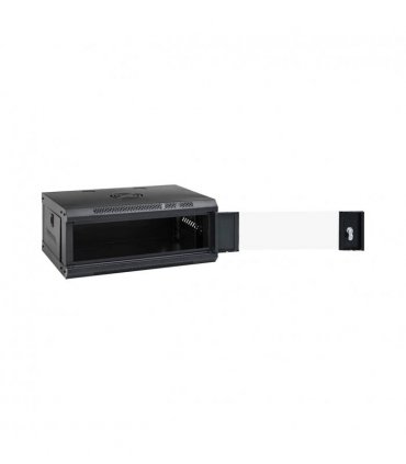 vidaXL Network Cabinet with Storage Black 53 x 35 x 21 cm Steel — Size: 530 x 350 x 210 mm