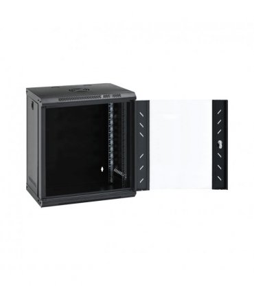vidaXL 12U Wall Mounted Network Cabinet 19" IP20 53x40x60 cm — Colour: black, Size: 530 x 400 x 600 mm