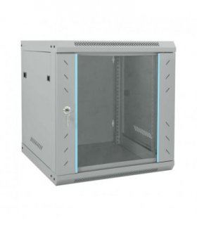 vidaXL Network Cabinet with Storage Grey 53 x 60 x 60 cm Steel — Size: 530 x 600 x 600 mm