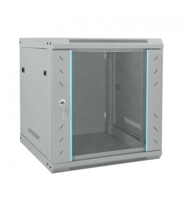 vidaXL Network Cabinet with Storage Grey 53 x 60 x 60 cm Steel — Size: 530 x 600 x 600 mm