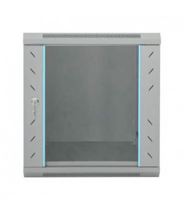 vidaXL Network Cabinet with Storage Grey 53 x 60 x 60 cm Steel — Size: 530 x 600 x 600 mm