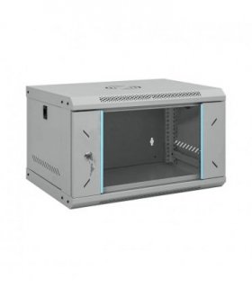 vidaXL Network Cabinet with Storage Grey 53 x 45 x 30 cm Steel — Size: 530 x 450 x 300 mm
