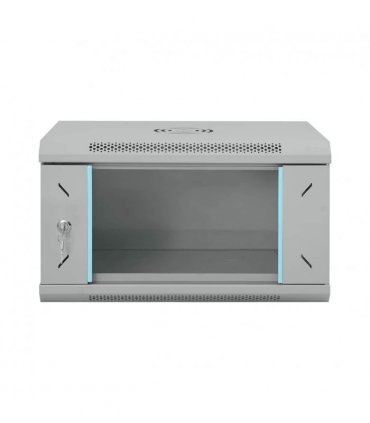 vidaXL Network Cabinet with Storage Grey 53 x 45 x 30 cm Steel — Size: 530 x 450 x 300 mm