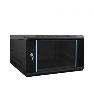 vidaXL Network Cabinet with Storage Black 53 x 60 x 30 cm Steel — Size: 530 x 600 x 300 mm