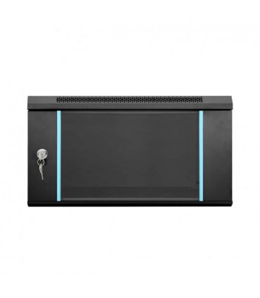 vidaXL Network Cabinet with Storage Black 53 x 60 x 30 cm Steel — Size: 530 x 600 x 300 mm