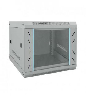 vidaXL Network Cabinet with Storage Grey 53 x 60 x 45 cm Steel — Size: 530 x 600 x 450 mm