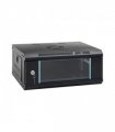 vidaXL 4U Wall Mounted Network Cabinet 19" IP20 53x40x21 cm — Colour: black, Size: 530 x 400 x 210 mm