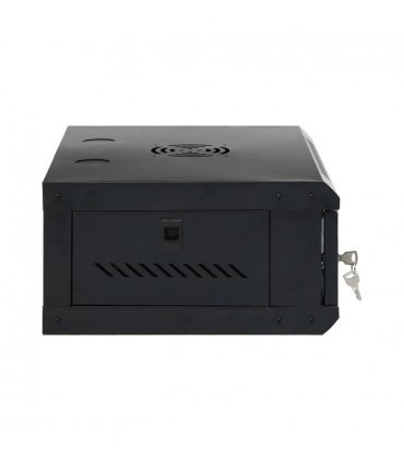vidaXL 4U Wall Mounted Network Cabinet 19" IP20 53x40x21 cm — Colour: black, Size: 530 x 400 x 210 mm