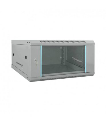 vidaXL Network Cabinet with Storage Grey 60 x 60 x 35 cm Steel — Size: 600 x 600 x 350 mm