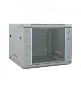 vidaXL Network Cabinet with Storage Grey 60 x 60 x 50 cm Steel — Size: 600 x 600 x 500 mm