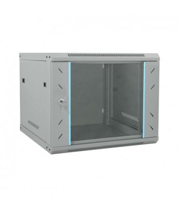 vidaXL Network Cabinet with Storage Grey 60 x 60 x 50 cm Steel — Size: 600 x 600 x 500 mm