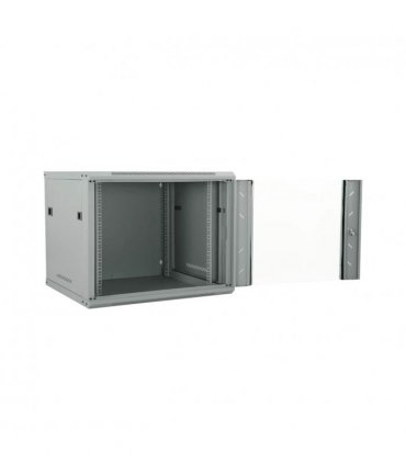 vidaXL Network Cabinet with Storage Grey 60 x 60 x 50 cm Steel — Size: 600 x 600 x 500 mm