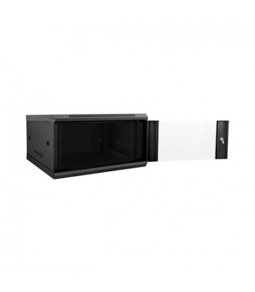 vidaXL Network Cabinet with Storage Black 60 x 60 x 35 cm Steel — Size: 600 x 600 x 350 mm