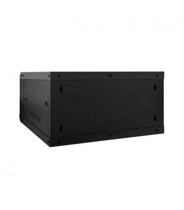 vidaXL Network Cabinet with Storage Black 60 x 60 x 35 cm Steel — Size: 600 x 600 x 350 mm