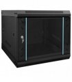 vidaXL Network Cabinet with Storage Black 53 x 60 x 45 cm Steel — Size: 530 x 600 x 450 mm