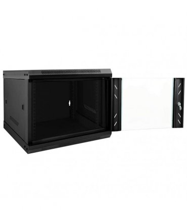 vidaXL Network Cabinet with Storage Black 53 x 60 x 45 cm Steel — Size: 530 x 600 x 450 mm
