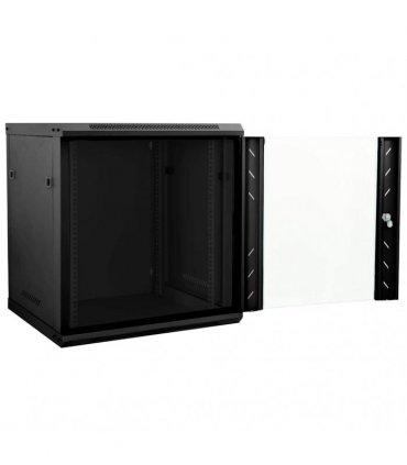 vidaXL Network Cabinet with Storage Black 60 x 45 x 65 cm Steel — Size: 600 x 450 x 650 mm