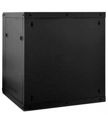 vidaXL Network Cabinet with Storage Black 60 x 45 x 65 cm Steel — Size: 600 x 450 x 650 mm