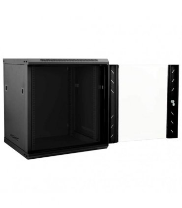 vidaXL Network Cabinet with Storage Black 53 x 60 x 60 cm Steel — Size: 530 x 600 x 600 mm