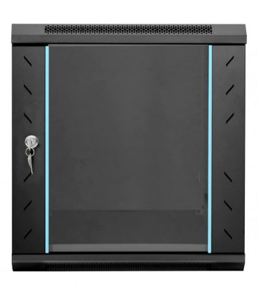 vidaXL Network Cabinet with Storage Black 53 x 60 x 60 cm Steel — Size: 530 x 600 x 600 mm