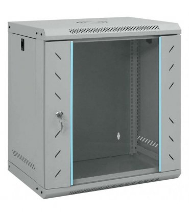vidaXL Network Cabinet with Storage Grey 53 x 45 x 60 cm Steel — Size: 530 x 450 x 600 mm