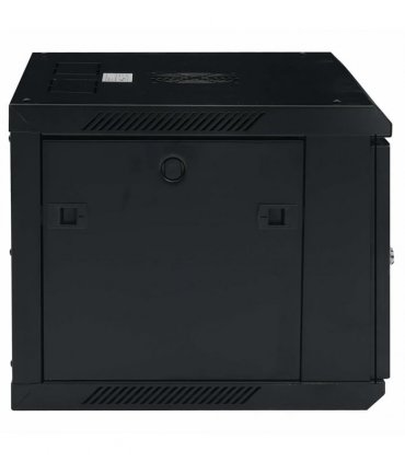 vidaXL 6U Wall Mounted Network Cabinet 19 IP20 600x450x350 mm — Colour: black, Size: 600 x 450 x 350 mm
