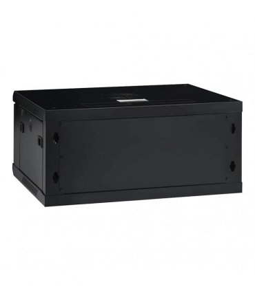 vidaXL 4U Wall Mounted Network Cabinet 19 IP20 600x450x285 mm — Colour: black, Size: 600 x 450 x 285 mm