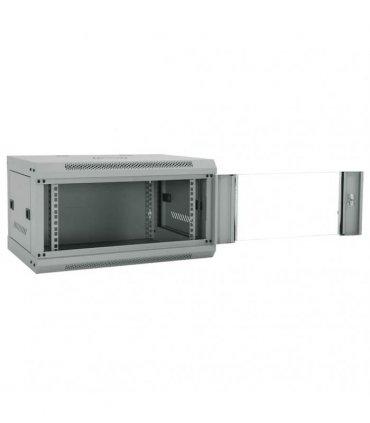 vidaXL Network Cabinet with Storage Grey 60 x 45 x 35 cm Steel — Size: 600 x 450 x 350 mm