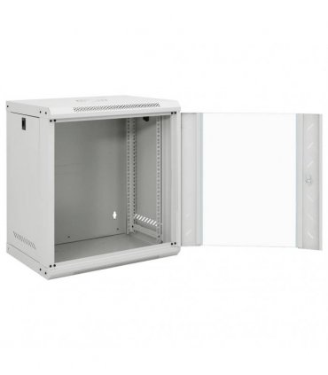 vidaXL 12U Wall Mounted Network Cabinet 19" IP20 53x40x60 cm — Colour: grey, Size: 530 x 400 x 600 mm