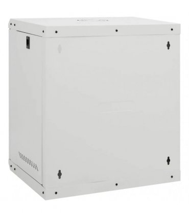 vidaXL 12U Wall Mounted Network Cabinet 19" IP20 53x40x60 cm — Colour: grey, Size: 530 x 400 x 600 mm