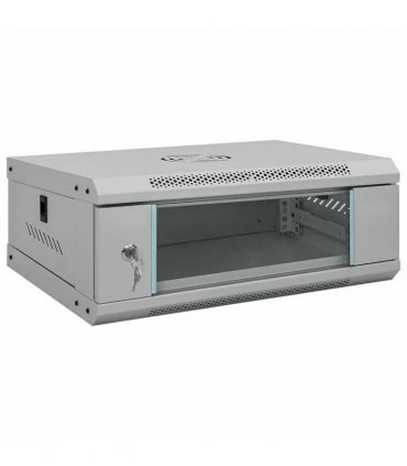 vidaXL Network Cabinet with Storage Grey 53 x 35 x 21 cm Steel — Size: 530 x 350 x 210 mm