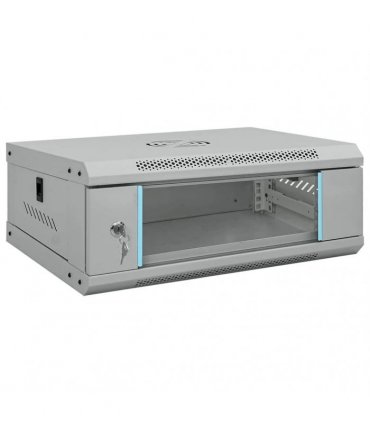 vidaXL Network Cabinet with Storage Grey 53 x 35 x 21 cm Steel — Size: 530 x 350 x 210 mm