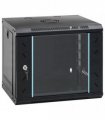 vidaXL Network Cabinet with Storage Black 53 x 45 x 45 cm Steel — Size: 530 x 450 x 450 mm