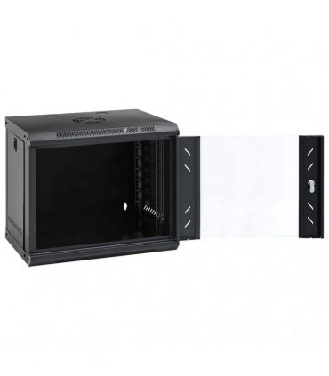 vidaXL Network Cabinet with Storage Black 53 x 45 x 45 cm Steel — Size: 530 x 450 x 450 mm