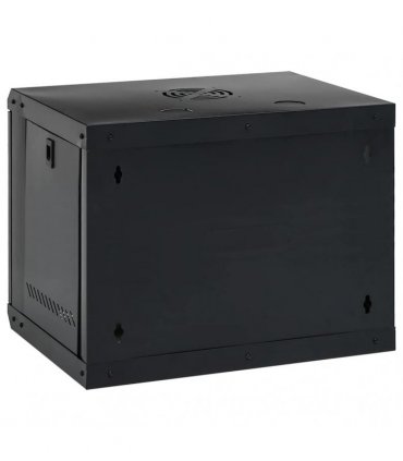 vidaXL Network Cabinet with Storage Black 53 x 45 x 45 cm Steel — Size: 530 x 450 x 450 mm